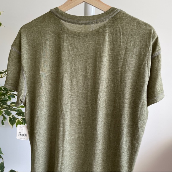 NEW Free People Keep Rolling Tee In Army - Picture 8 of 11